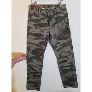 Dockers Alpha Slim Camo Khakis Mens 30x32 Woodland Camouflage Cotton Pants